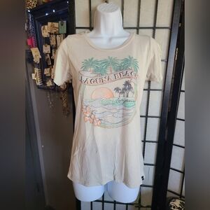 Laguna Beach Soft Cream Tee sz M